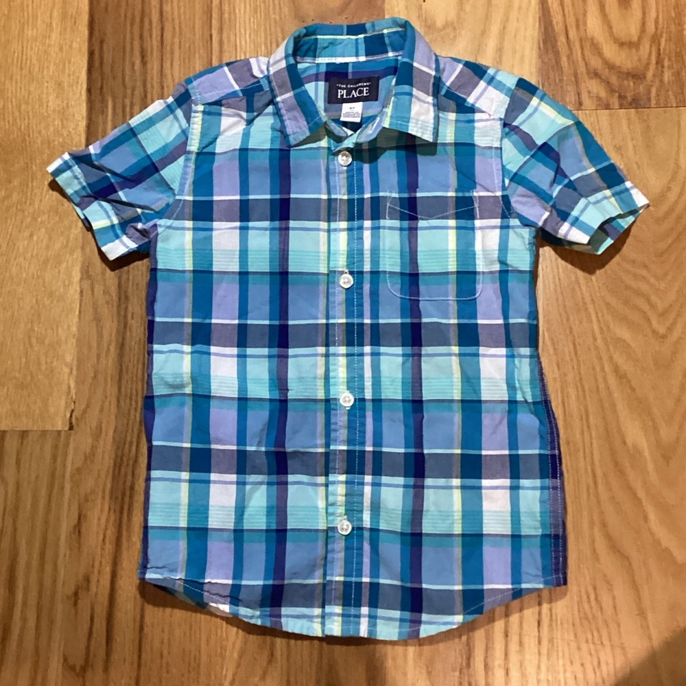 Boys Children’s Place Plaid Button Down, 5T